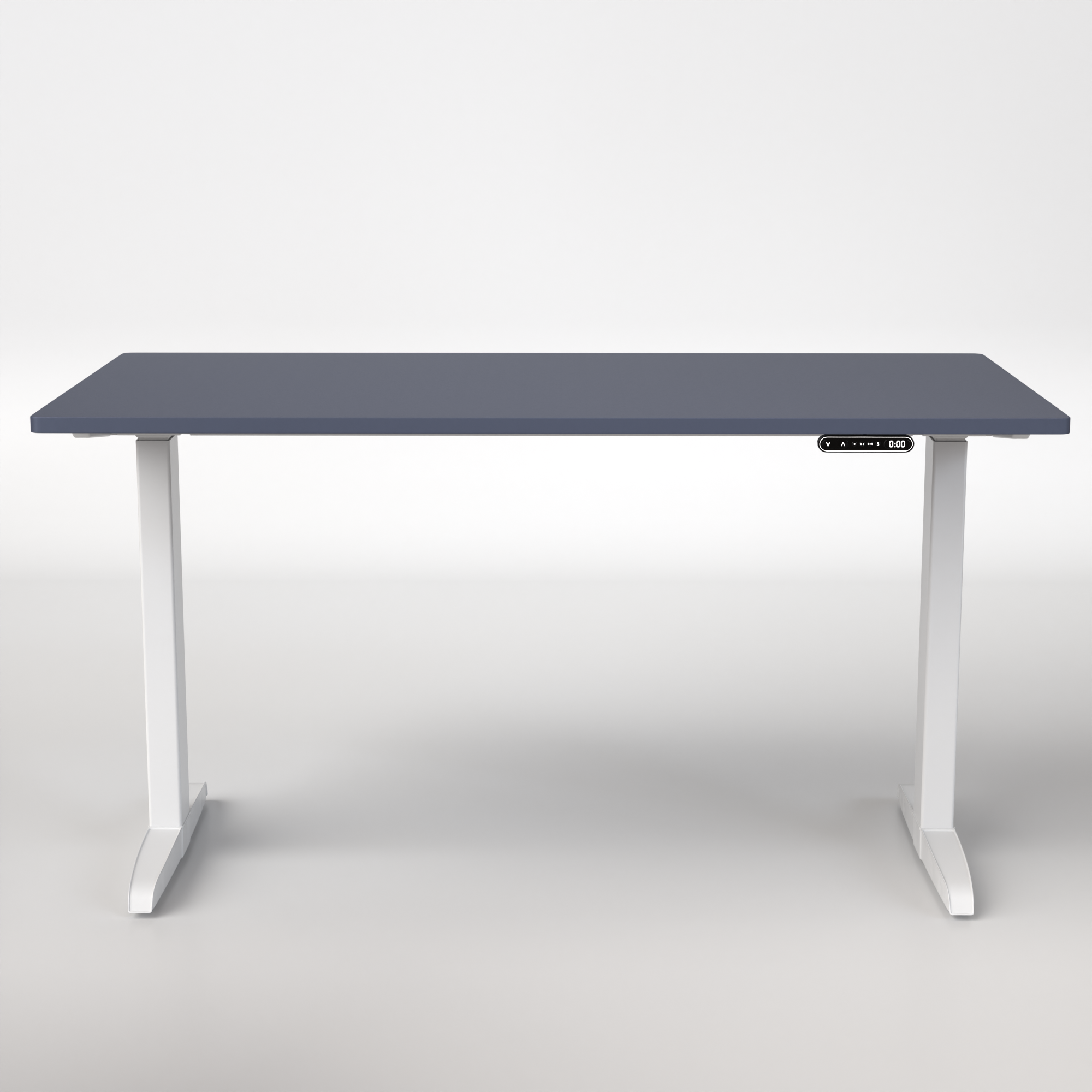 Model 301 | Everyday Electric Sit-Stand Desk (55"x27") | Blue | White Legs